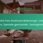Battle Pass kosmetiske belønninger: Skinn, emblem, besøkskort