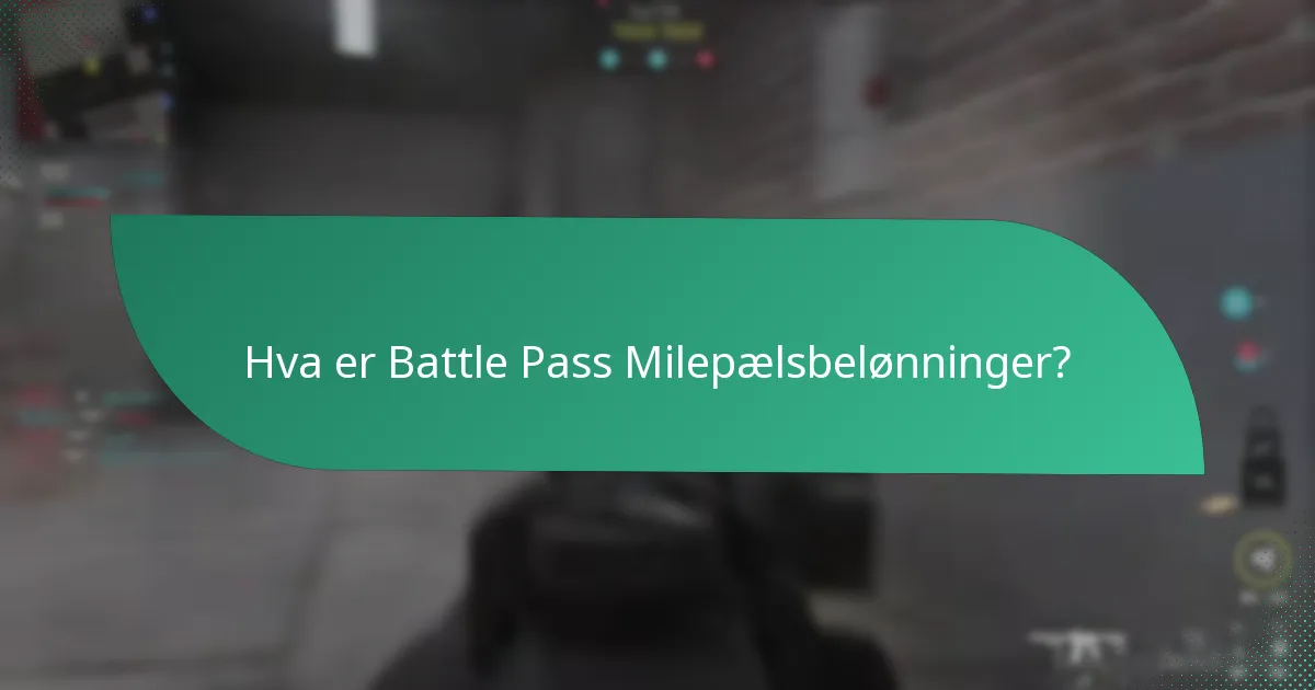 Hvilke betydningsfulle prestasjoner kan spillere tjene gjennom Battle Passer?