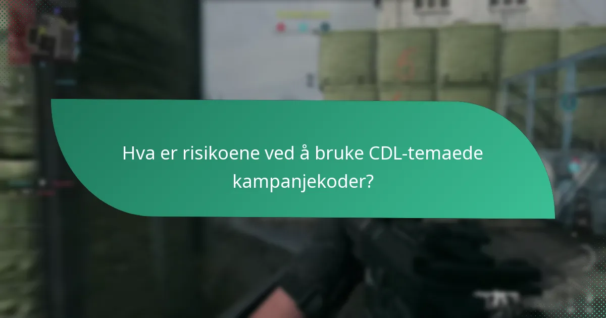 Når påvirker sesongmessige hendelser CDL-kampanjekoder?