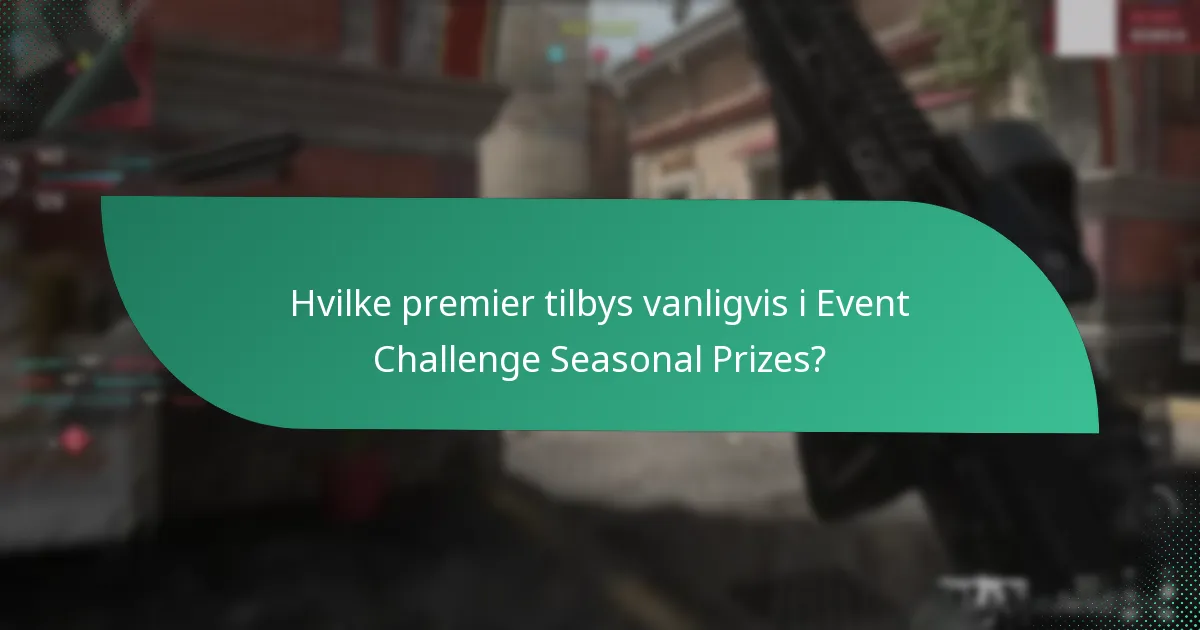 Når skjer sesongarrangementer og utfordringer?