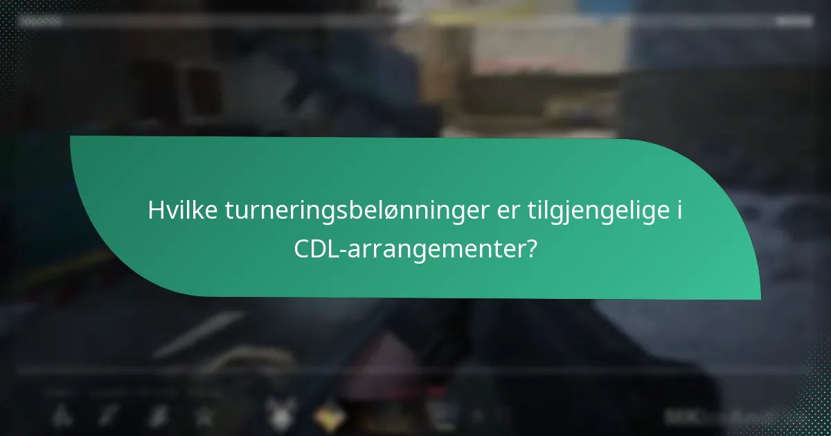 Hvilke giveaways er tilgjengelige for CDL-arrangementer?
